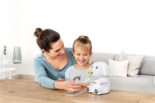 Beurer IH-24 KIDS Inhalador para Niños con Tecnología de Aire Comprimido para Asma y Resfriados, Ideal para Bebés y Niños